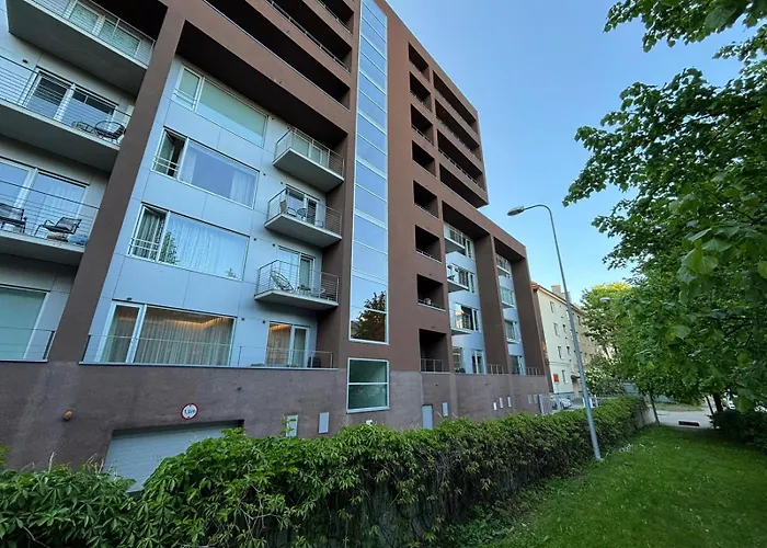 公寓 Next To Old Town, Free Underground Parking, Peaceful Location 塔林